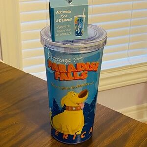 Disney Store - Disney Pixar's Up Tumbler with Straw - Brand New, Never Used